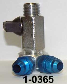MPS High Flow Petcock #6 AN x 2 Outlets