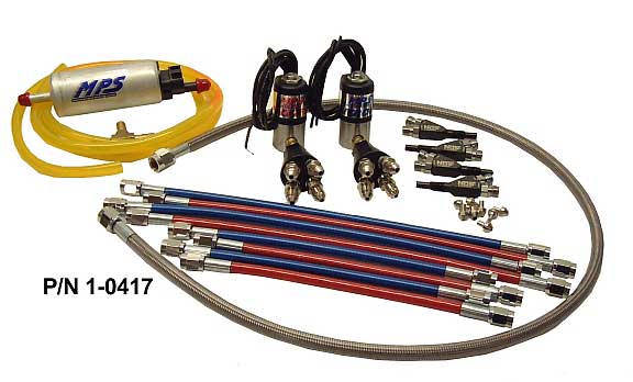 M P S Nitrous Kit 4 Cyl Wet Kit Steel Lines No Bottle